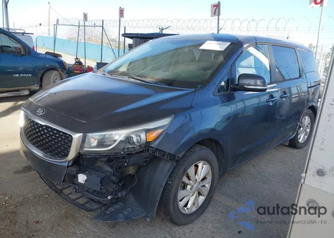 2015 Kia Sedona Lx из США, поврежденный, VIN KNDMB5C17F6045987